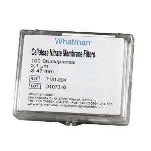 Whatman 7181 004 Cellulose Nitrate Membrane Filter, 47mm Diameter, 0.1 