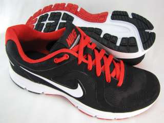 Nike Mens Air Relentless Black Red Walking Running Athletic Sneakers 