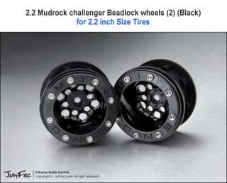 Mudrock CH Beadlock Black wheel AX10 F350 Crawler  