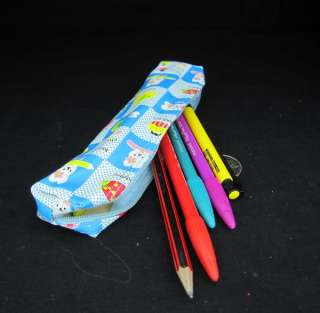   blue Cute cartoon Cosmetic / MakeUp Bag / Pencil Pen Case Pouch  