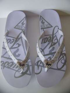 Guess Sandals Flip Flops GF Martino WHT MORE GUESS HERE  