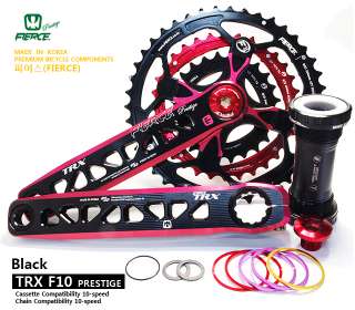 NIB FIERCE TRX F10 Prestige 42 32 24T Crankset with ceramic bearings 