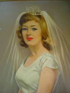 ROBERTO LUPETTI Bride WEDDING PORTRAIT 1963 PRINCESS CA Original 