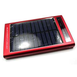   Solar Charger Power Supply for MP Mobile Cell Phone Camera Red  