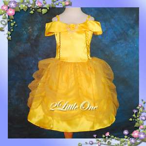 Girl Belle Princess Costume Party Fancy Dress Up 3T 9  