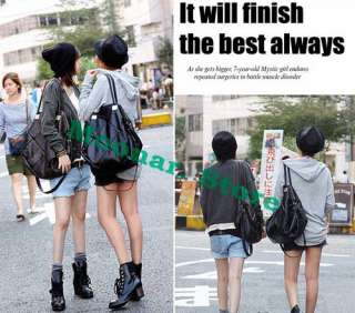 Brand New PU Leather Grid Purse Handbag Shoulders Bag for Ladies