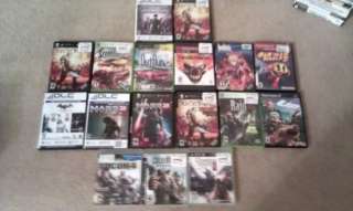 Wholesale Video Game Case lot includes store Displays PSP Xbox 360 PS3 