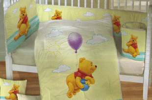 NEW Disney Winnie Pooh Fly Crib Bedding Nursery Set 6  