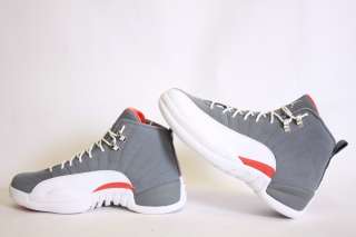 Jordan Men 12 Retro XII Cool Grey/Team Orange White 130690 012 Limited 
