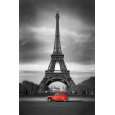 Empire 420930 Paris   Eiffelturm Red 2CV   rotes Auto. Citroen 