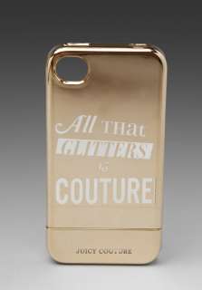JUICY COUTURE All That Glitter Iphone Case in Gold  