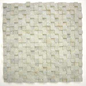 Cubist Salon 12 In. X 12 In. Quartzine Natural Stone Mosaic Wall Tile 