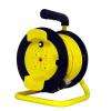 80 ft., 14/3, SJTW, Open Cord Reel with Stand and 4 Outlets.