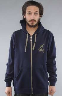 LRG The Team Coach Zip Up Hoody in Navy  Karmaloop   Global 