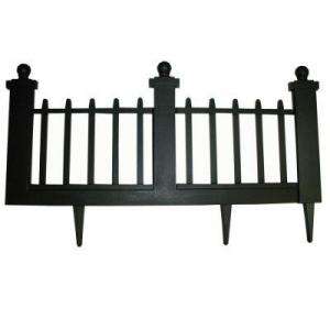 Emsco 12 In. Resin Colonial Garden Fence (10 Pack) 2096HD at The Home 