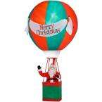    Airblown Lighted Santa in Realistic Hot Air Balloon with 