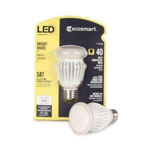 EcoSmart A19 8.5W (40W) Warm White (3000K) Omni Directional LED Bulb 