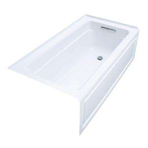 KOHLER Archer BubbleMassage 5 ft.Air Bath Tub with Right Hand Drain in 