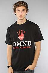 Diamond Supply Co. The DMND Crown Tee in Black & Red
