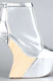 Jeffrey Campbell The Moon Walk Shoe in Silver and Clear  Karmaloop 