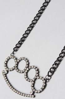 Accessories Boutique The Knuckle Up Necklace in Black  Karmaloop 