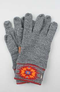 Obey The Navajo Gloves in Heather Charcoal  Karmaloop   Global 