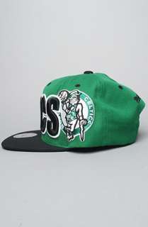 Mitchell & Ness The Wordmark Snapback Hat in Green Black  Karmaloop 
