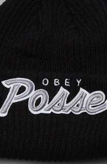 Obey The Obey Posse Beanie in Black  Karmaloop   Global Concrete 