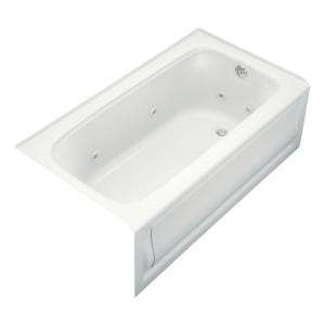 KOHLER Bancroft 5 ft. Whirlpool Tub with Heater and Right Hand Drain 