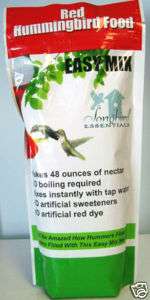   EASY MIX HUMMINGBIRD FOOD   RED INSTANT NECTAR 645194006348  
