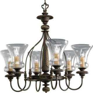 Fiorentino Collection Forged Bronze 6 light Chandelier