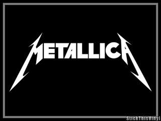 Metallica Logo Heavy Metal Decal Vinyl Sticker (2x)  