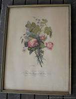 Antique Pair French Color Engravings Listed JL Prevost  