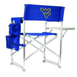 Picnic TimeWest Virginia University Navy Sports Chair with Embroidered 