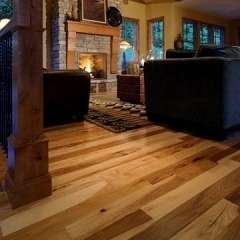   hickory solid flooring is 3 4 thick by 6 wide features tongue groove