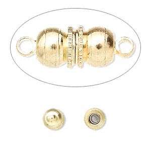 10 Sets GOLD Plated MAGNETIC CLASPS~6x17mm Ball Style~  