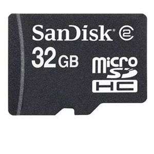 SanDisk SDSDQ 032G A11M microSDHC Memory Card   32GB, Class 2 at 