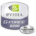 XFX GeForce 6200 TurboCache / 64MB DDR / Supporting 256MB with 