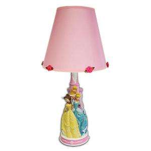 Disney 14 in. Disney Princess Figural Lamp with Decorative Shade 