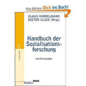 Handbuch der Sozialisationsforschung  Klaus Hurrelmann 