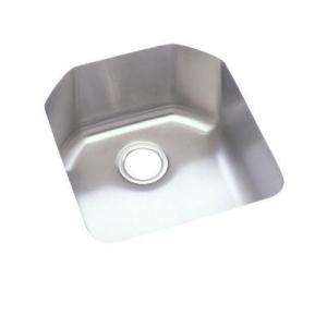   Steel 18 in. x 16 in. x 9 1/2 in 0 Hole Single Bowl Kitchen Sink