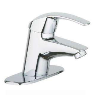 Eurosmart Single Hole 1 Handle Low Arc Bathroom Faucet in Starlight 