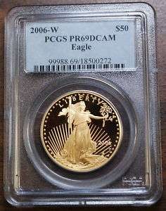 2006 W $50 1 Oz. Gold American Eagle, PCGS PR 69 DCAM  