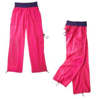 ZUMBA Logo Cargo Pants Zumbawear Dance Pink Lollipop ALL SIZES  
