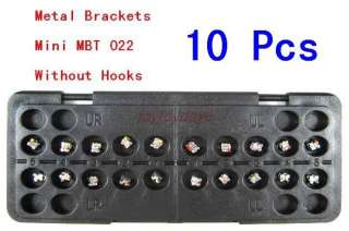 10*New Dental Orthodontic Metal Brackets Mini MBT 022 no hooks  