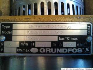 GRUNDFOS Vertikale Kreiselpumpe CR 4 80/7 X1090290  