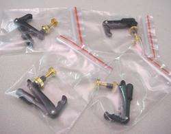 SET OF 4 BLACK AND GOLD VIOLIN ADJUSTERS fine tuners  