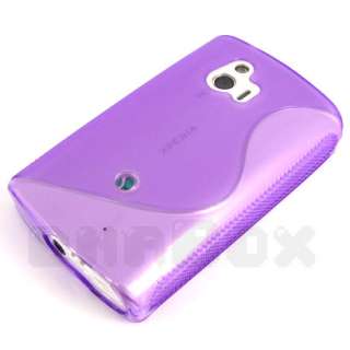  Soft Gel Case Cover + Film For Sony Ericsson Xperia mini ST15i  