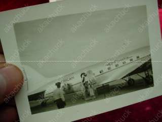   Vintage 1940s AMERICAN AIRLINES AIRPLANE PHOTOS Runway FLAGSHIP B&W