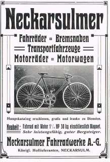 Bremsnaben Fahrrad Motorrad Fahrradwerke Neckarsulm NSU Original 